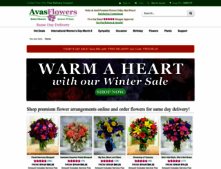 avasflowers.com screenshot
