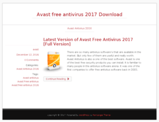 avastfreeantivirus2016download.com screenshot