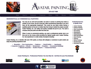 avatarpaintinginc.com screenshot