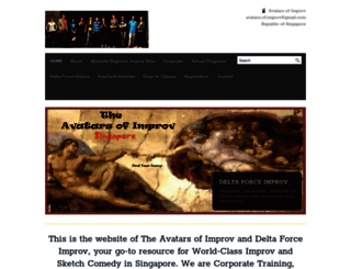 avatars-of-improv.com screenshot