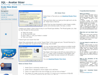 avatarsizer.com screenshot