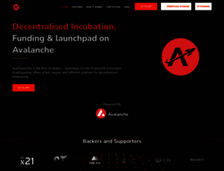 avaxlauncher.com screenshot