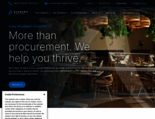 avendra.com screenshot
