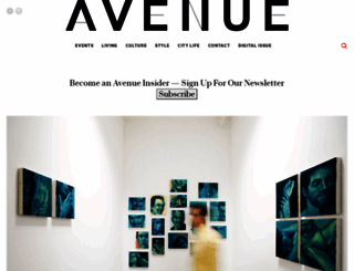 avenuemagazine.com screenshot