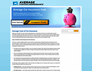 averagecostofcarinsurance.com screenshot