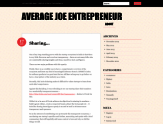 averagejoeentrepreneur.wordpress.com screenshot