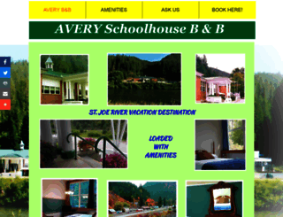 averyschoolhousebnb.com screenshot