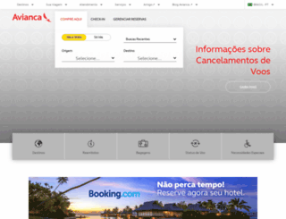 avianca.com.br screenshot