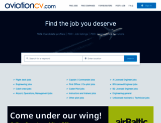 aviationcv.com screenshot