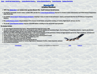 aviationdb.com screenshot