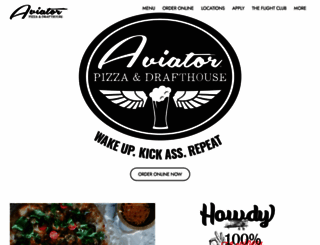 aviatorpizza.com screenshot