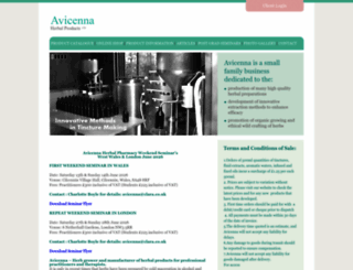 avicennaherbs.co.uk screenshot