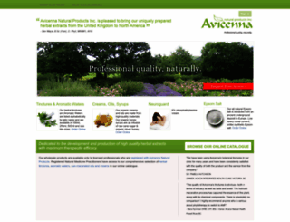 avicennanatural.com screenshot