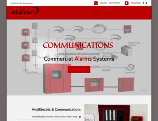 avidelectricandcommunication.com screenshot