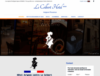 avignon-hotel-colbert.com screenshot
