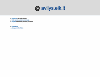 avilys.eik.lt screenshot