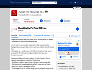 avira-free-antivirus.informer.com screenshot