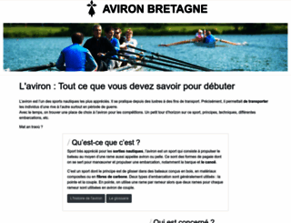 aviron-bretagne.fr screenshot