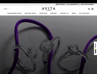 avita-jewellery.co.uk screenshot