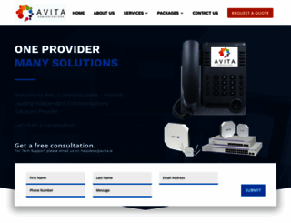avitacommunications.com screenshot