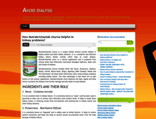 avoiddialysis.wordpress.com screenshot