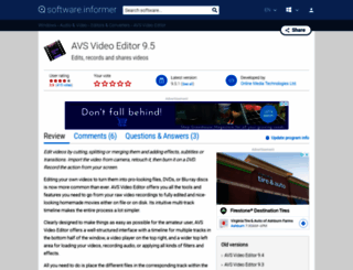 avs-video-editor.informer.com screenshot