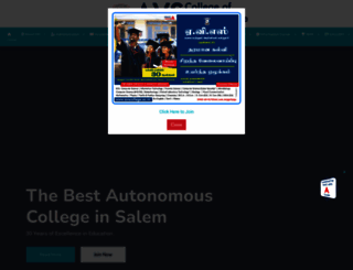 avscollege.ac.in screenshot