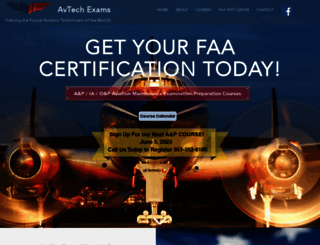 avtech-exams.com screenshot