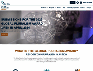 award.pluralism.ca screenshot