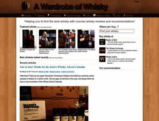 awardrobeofwhisky.com screenshot
