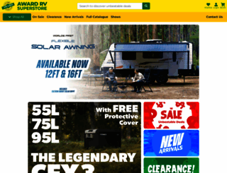 awardrv.com.au screenshot