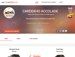 awards.cardekho.com screenshot