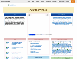 awardsandwinners.com screenshot