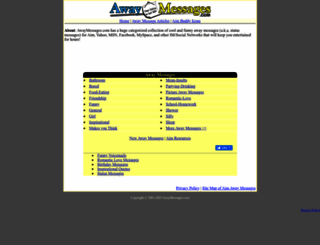 awaymessages.com screenshot
