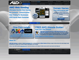 awd-web-hosting.co.uk screenshot
