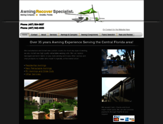 awningrecoverspecialist.com screenshot