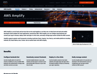 aws-amplify.com screenshot