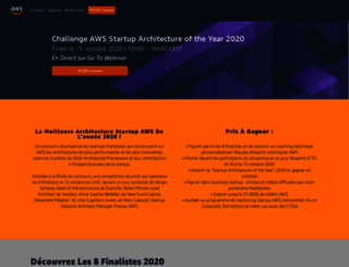 aws-startup-architecture-challenge-2020.splashthat.com screenshot