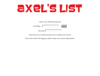 axelslist.com screenshot