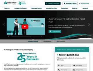 axiaoffice.com.au screenshot
