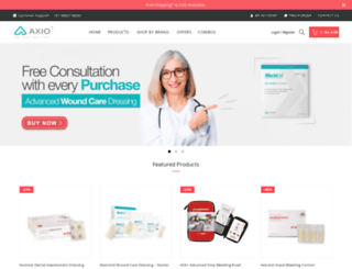 axiobiostore.com screenshot