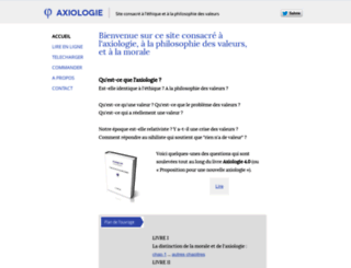 axiologie.org screenshot