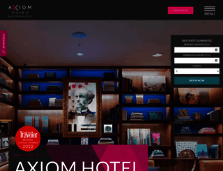 axiomhotel.com screenshot