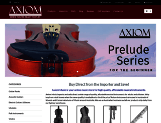 axiommusic.com.au screenshot