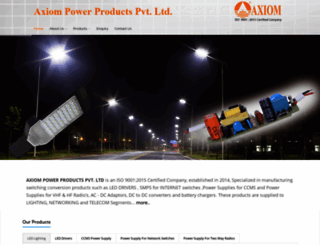 axiompowerproducts.com screenshot