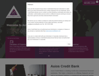 axioscreditbank.com screenshot