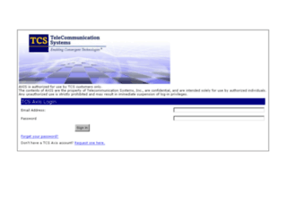 axis.telecomsys.com screenshot