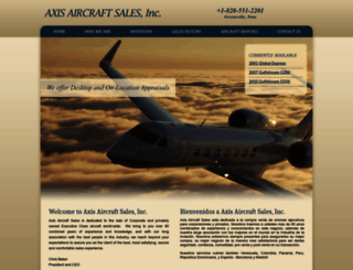 axisaircraftsales.com screenshot