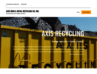 axisrecycling.com screenshot