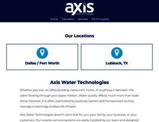 axiswater.com screenshot